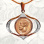 Church Dome-inspired Russian Gold Coin Pendant. Diamond Orthodox Icon Pendant with Gold 5-ruble