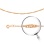 Singapore-link Solid Gold Chain, Width 1.5mm. Diamond-cut Tested 14kt (585) Rose Gold