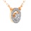 Diamond Rose Gold Necklace. View 3