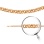 Garibaldi-link Chain, Width 4.7mm. Diamond-cut 585 (14kt) Hollow Rose Gold