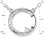 Celestial Motif Diamond Necklace in White Gold. Adjustable, 45cm - 50cm. 14kt (585) White Gold. View 2