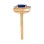 Ring Featuring Sapphire and 22 Diamonds. Hypoallergenic 585 Rose Gold, Rhodium Detailing. View 3