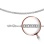 Double Rombo-link Solid Chain, Width 3.3mm. Hypoallergenic Certified 925 Silver, Rhodium