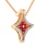 Ruby and Diamond Rose Gold Convertible Necklace. View 2