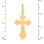 Orthodox Cross 14kt Rose Gold Pendant. View 3