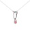 Princess-cut Ruby Pendant. View 2