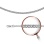 Single Curb-link Solid Chain, Width 2.7mm. Hypoallergenic Certified 925 Silver, Rhodium