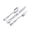 French Style Silver Table Flatware (Set of 3). Hypoallergenic 830/999 Silver, Stainless Steel