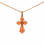 Russian Orthodox Cross - Christening Cross. Certified 585 (14kt) Rose Gold