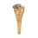 Ring with Champagne Diamonds and White Diamonds. Hypoallergenic 585 Rose Gold, White&Black Rhodium. View 3