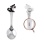 Child Silver Spoon 'a Black Puppy and Clock'. View 2
