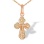Orthodox Christening Cross. Certified 585 (14kt) Rose Gold