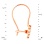 Height of diamond-cut gold kid earrings.