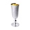 Champagne Matte Silver Glass. Hypoallergenic Antibacterial 925 Gilded Silver