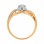 Ring Featuring 25 Diamonds. Tested 585 (14K) Rose and White Gold. View 4