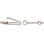 Diamond Link Bracelet with Gold Circle Stations. Angle 3
