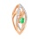 Pendulous Emerald Diamond Pendant. View 2