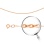 Flat Oval Cable-link Solid Chain, Width 1.1mm. Certified 585 (14kt) Rose Gold, Diamond Cuts