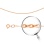 Flat Oval Cable-link Solid Chain, Width 1.1mm. Certified 585 (14kt) Rose Gold, Diamond Cuts