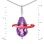 Twirling Teardrop Amethyst Necklace. View 3