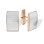 Hammered Gold Cufflinks. 585 (14kt) Rose and White Gold