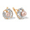 Pink Pearl and Diamond Spiral Earrings. Manufacturer discontinued