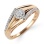 Spotlight Diamond Cluster Ring. Hypoallergenic Cadmium-free 585 (14K) Rose Gold
