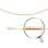 Snake-link Solid Chain, Width 1.0mm. Certified 585 (14kt) Rose Gold, Diamond Cuts