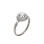 Swarovski CZ Twisted Shank Ring. 585 (14kt) White Gold