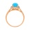 Turquoise and Diamond Ring. View 4