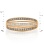 Ring with Champagne Diamonds and White Diamonds. Tested 585 (14K) Rose and White Gold. View 2