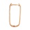 Rectangle Huggie Earrings with 52 Diamonds. Angle 2