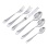 English Style Silver Flatware (Set of 6). Hypoallergenic 830/999 Silver, Stainless Steel