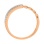 Diamond Ring of Open Concept and Chainlink Design. Hypoallergenic 585 Rose Gold, Rhodium Detailing. View 5