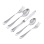 English Style Silver Flatware (Set of 5). Hypoallergenic 830/999 Silver, Stainless Steel