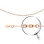 Oval Cable-link Solid Chain, Width 1.2mm. Certified 585 (14kt) Rose Gold, Diamond Cuts