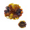 Multicolor Amber Flower Brooch. View 2