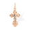 The Cross of Our Lord's Passions Pendant. Certified 585 (14kt) Rose and White Gold