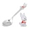 Baby Silver Spoon with a Bunny Wearing a Red Vest. Antimicrobial 925/999 Silver, Hot Enamel