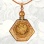Gold 5-Ruble Coin Pendant. Body Icon with Stylized Church Dome. Special Order. View 2