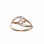 CZ Rose Gold Ring. View 3