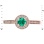 Width of Connoisseur Emerald and Diamond Ring. View 2