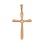 Reverse of Diamond Illusion-Set Cross of Rose and White Gold