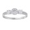 Botanicals motifs diamond engagement ring. View 2
