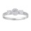 Botanicals motifs diamond engagement ring. View 2