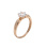 Swarovski CZ Solitaire Engagement Ring. 585 (14kt) Rose Gold