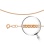 Single Curb-link Solid Chain, Width 1.2mm. Certified 585 (14kt) Rose Gold, Diamond Cuts