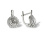 Certified Diamond Halo Earrings. 585 (14kt) White Gold