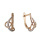 CZ Leverback Earrings