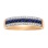 Sapphire and Diamond Striped Ring. View 2
